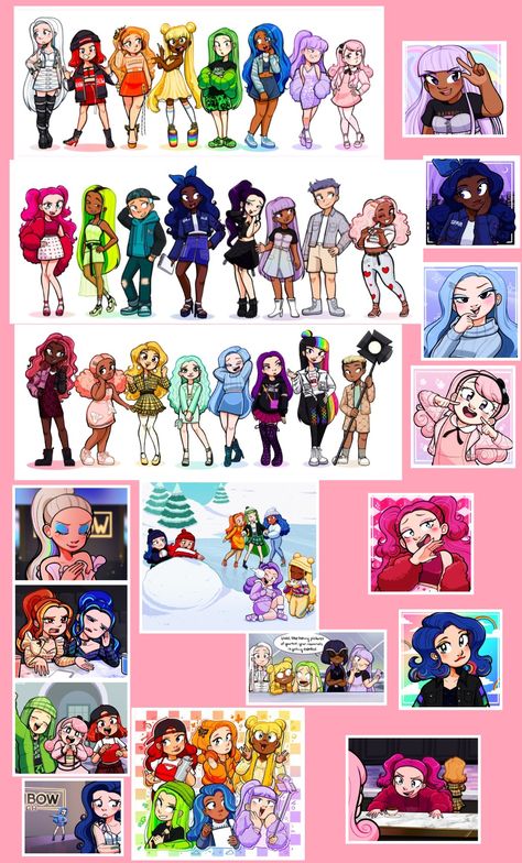 Rainbow High Dolls Drawings, Rainbow Outfit Drawing, Rainbow High Drawing, Rainbow High Fanart, Rainbow High Dolls, Adventure Time Princesses, Rainbow Drawing, Girl Drawing Easy, Rainbow Cartoon