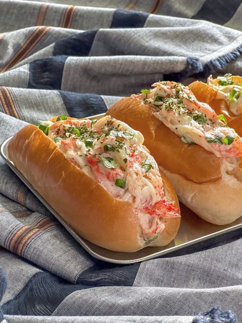 Crab Salad | 12 Tomatoes Crab Salad 12 Tomatoes, Salad With Crab Meat, Crab Meat Salad Recipe Simple, Crab Meat Salad Recipe, Crabsalad Crab Meat, Buttery Rolls, Yummy Sandwiches, 12 Tomatoes Recipes, Crab Dishes