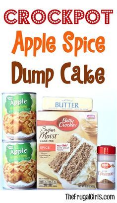 Dump Cake Apple, Crock Pot Dump Cake, Apple Spice Dump Cake, Crock Pot Dump, Spice Dump Cake, Crockpot Apple, Chocolate Turtle, Hot Cake, Dump Cake Recipe