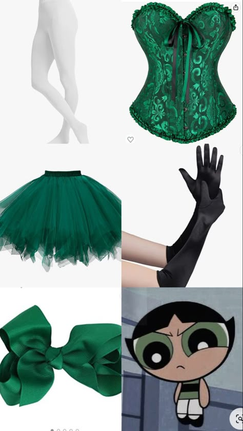 Green Dress Costume Ideas, Green Costume Ideas For Women, Green Dress Halloween Costume, Green Dress Costume, Corset Verde, Corset Halloween Costumes, Partner Halloween Costumes, Horror Halloween Costumes, Green Costumes