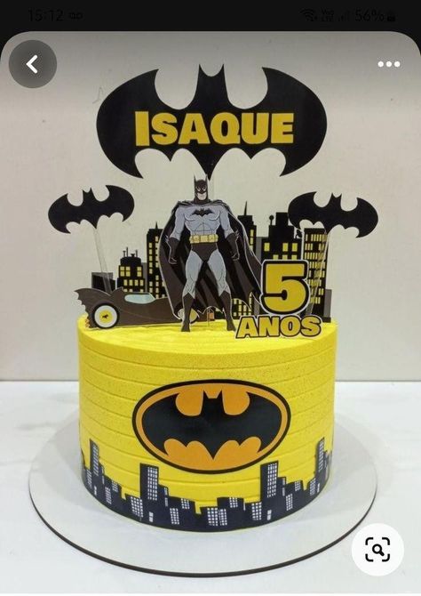 Cake With Batman, Bat Man Cakes For Boys, Batman Themed Cake, Batman Birthday Cake Ideas, Batman Cake Topper Printable, Batman Decorations Party, Batman Cakes For Boys, Simple Birthday Cake For Boys, Batman Birthday Party Decorations