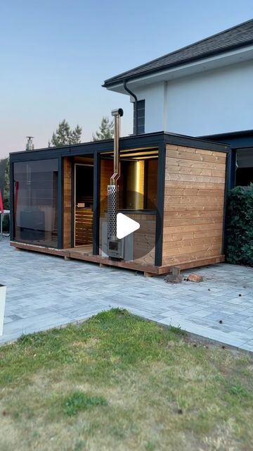 DOMKI SPA | BALIE | SAUNY | HOBBIT on Instagram: "See what this sauna and hot tube looks like✨  #sauna #balia #saun #hot #tube #hottubs #house #housespa" Home Sauna And Hot Tub, Garden Sauna And Hot Tub, Outdoor Sauna And Hot Tub, Outdoor Sauna Kits Backyard, Sauna And Hot Tub, Backyard Sauna, Outdoor Inferred Sauna, Maya Blue, Hot Tub House