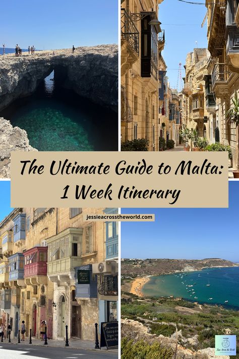 Malta is a small country in Europe, located in the middle of the Mediterranean Sea. During the summer of July 2023, I spend the month exploring the island of Malta. This travel guide sums up some of the best attractions that you should visit in Malta and puts in into a realistic and organized 1 week itinerary. #malta #travel #europe #itinerary #maltaguide #beautifuldestinations #travelling #traveler #island #gozo #1weekitinerary #bestplacestovisit #thingstodo #explore #travelblog Marsaskala Malta, Malta Itinerary, Malta Holiday, Europe Itinerary, Riviera Beach, Malta Travel, Malta Island, Cliff Jumping, No Rain