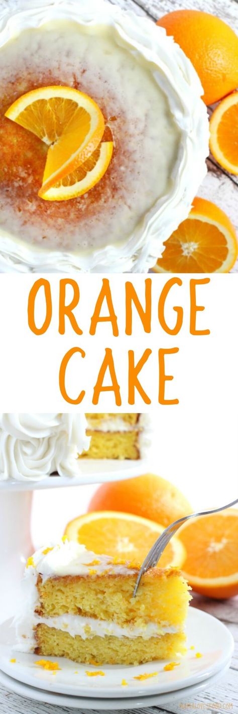 EASY ORANGE CAKE Best Orange Cake Recipe, Best Orange Cake, Orange Cream Cheese, Hot Chocolate Fudge, How To Make Orange, Orange Cake Recipe, Recipe Cake, Slow Cooker Desserts, Winter Desserts