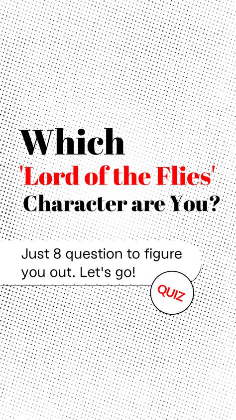 'Lord of the Flies' is a 1954 novel by the Nobel Prize-winning British author William Golding. We created this psychological test to see which Lord Of The Flies character you are.Let us know if we figure you out. Lord Of Flies Art, Lord Of The Flies Art, Lord Of Flies, The Lord Of The Flies, Psychological Test, Book Quizzes, Fun Personality Quizzes, Fly Quotes, William Golding