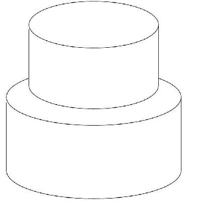 Design your own cake with this outline of a basic tiered cake. Once scaled larger and printed, there's lots of room to draw and sketch your creation. Great for beginner moms making cakes for their kids :) Cake Outline, Cake Sketch, Cake Drawing, Cake Base, Cake Decorating For Beginners, Cake Templates, Basic Cake, Tiered Cake, Gateaux Cake