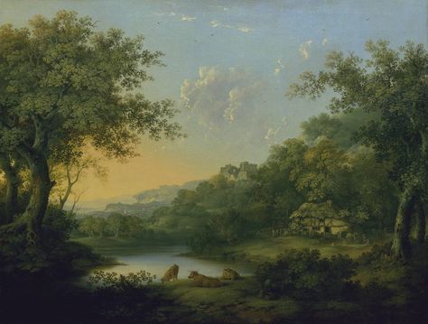 18th century painting. landscape. James Lambert https://www.tate.org.uk/art/artworks/lambert-landscape-n01658 Jessica Grant Old Paintings 18th Century, 18th Century Landscape, Basquiat Paintings, Countryside Paintings, 18th Century Paintings, Digital Art Gallery, Old Paintings, Elegant Art, Art Inspiration Painting