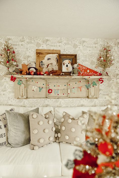 Playroom Refresh, Trendy Christmas Decor, Christmas Nursery, Room Christmas Decor, Liz Marie, Liz Marie Blog, Cozy Christmas Decor, Christmas Bedroom, Christmas Break