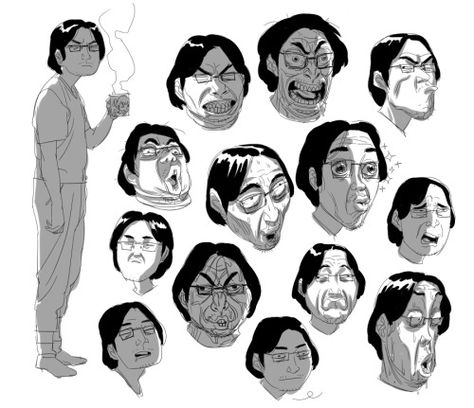 How To Draw Exaggerated Expressions, Cartoon Character Expressions, Stylized Facial Expressions, Comic Facial Expressions, Exaggerated Facial Expressions Drawing, Exaggerated Expressions Drawing, Quirky Character Design, Character Design Expression Sheet, Character Expressions Reference