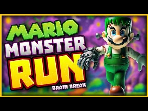 Mario Monster Run! | Halloween Brain Break | Mario Freeze Dance | Just Dance | Danny Go Noodle - YouTube Go Noodle, Mario And Friends, Freeze Dance, Mushroom Kingdom, Cast A Spell, The Mushroom, Brain Breaks, Just Dance, Dracula