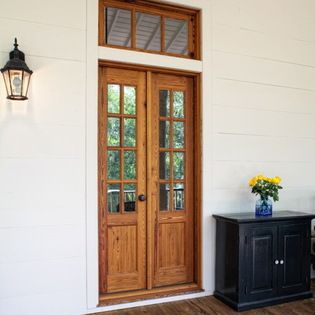 Charleston Narrow Exterior French Doors Design Ideas, Pictures, Remodel and Decor Farmhouse Exterior Doors, Narrow French Doors, French Doors Design, Exterior French Doors, Wood French Doors, Guest Bedroom Remodel, Kids Bedroom Remodel, Southern Farmhouse, Internal French Doors