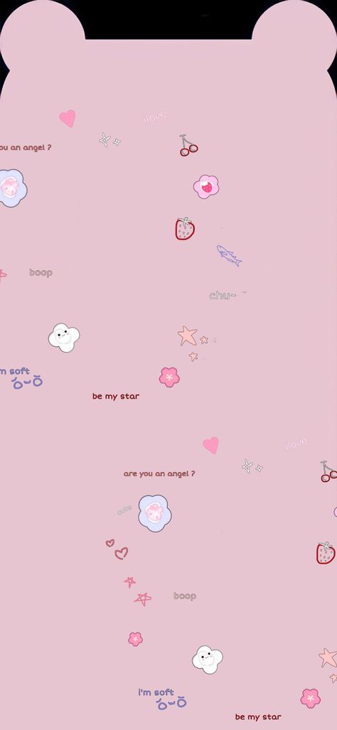 Wallpaper Ears Iphone, Bear Ears Wallpaper Iphone, Bear Ear Wallpaper Iphone Aesthetic Pink, Ear Wallpaper Iphone Aesthetic Pink, Ear Wallpaper Cute, Cartoon Pink Wallpaper, Pink Lockscreen Iphone Wallpapers, Bear Ear Wallpaper Iphone, Ear Wallpaper Iphone