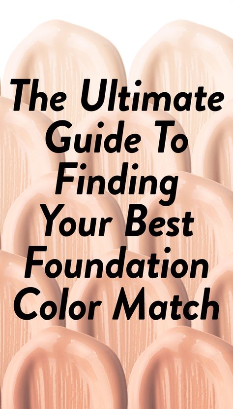 Makeup Foundation Color Match, Matching Foundation To Skin Tone, Color Matching Foundation, Color Matching Makeup, Foundation Shades How To Pick, How To Find Perfect Foundation Color, How To Pick The Right Foundation Color, How To Color Match Foundation, How To Pick Foundation Shade