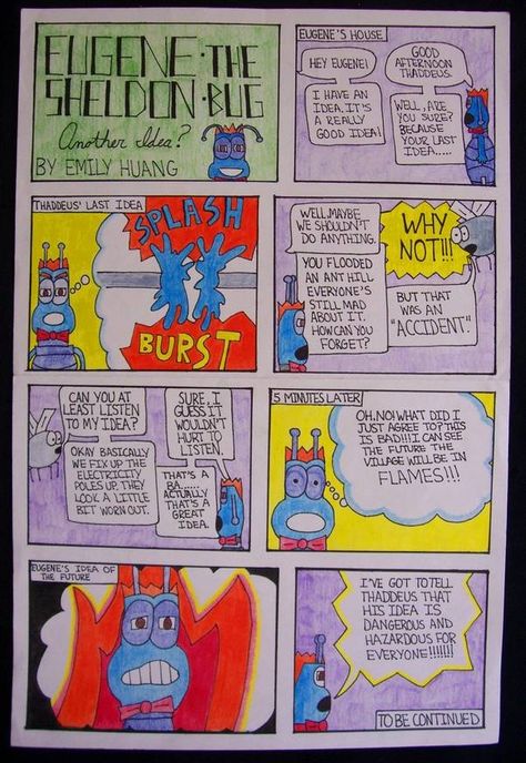 Comic Strip Project | Mrs. Tabitha Seaton - Comic Strips Comic Strip Book Report, Comic Strip Art Ideas, Comic Strips For School Project, Funny Comic Strip Ideas, Diy Comic Strip, Comic Strip Ideas Student, Short Comic Ideas, Comic Strip Project, Comic Strip Ideas