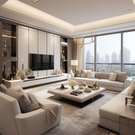 Living Room Designs Modern, Modern Apartment Living Room, Desain Pantry, Interior Design Per La Casa, Apartment Living Room Design, Inspire Me Home Decor, Living Room Design Decor, Minimalist Interior Design, False Ceiling Design