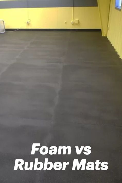 large interlocking rubber floor mats installed in large open room Interlocking Foam Floor Tiles Basement, Home Gym Mats Flooring, Gym Floor Mats Exercise Rooms, Gym Mats Flooring, Rolled Rubber Flooring, Garage Floor Mats Lowe's, Foam Floor Tiles, Gym Floor Mat, Rubber Floor Tiles