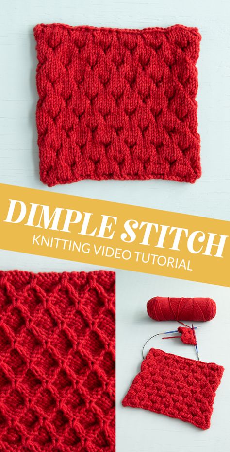 Puffy Knit Stitches, Knit Puff Stitch, Chunky Knit Stitches, Knitting Yarn Diy, Knitting Abbreviations, Knitting Videos Tutorials, Learn To Knit, Beginner Knitting, Knitwear Inspiration