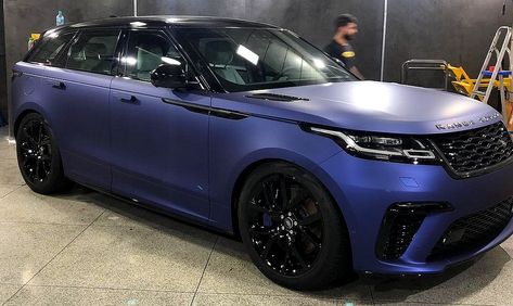 Purple Matte Range Rover Velar SV Dynamic Edition by Flash ! Purple Suv Vehicles, Range Rover Wrapped, Range Rover Wrap, Wrapped Range Rover, Wrapped Suv, Matte Range Rover, Range Rover Matte, Purple Range Rover, Equinox Car