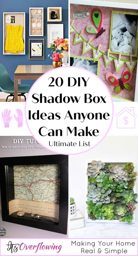 Travel Shadow Boxes, Scrapbook Shadow Box, Diy Shadow Box Ideas, Unique Shadow Boxes, Shadow Box Memory, Homemade Pictures, Shadow Box Ideas, Shadow Box Picture Frames, Military Shadow Box