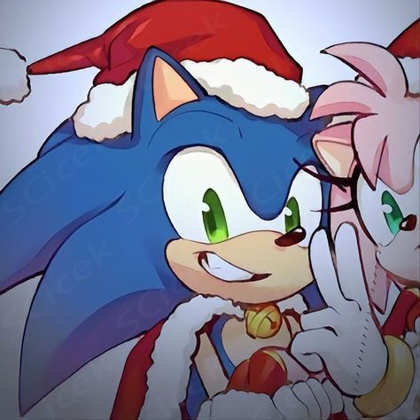 #sonic #sonicthehedgehog #amy #amyrosethehedgehog #icon #pfp Sonic And Amy Christmas Pfp, Pfp Sonic Matching, Christmas Sonic Pfp Matching, Sonic Amy Matching Pfp, Sonic X Amy Matching Pfp, Sonic Christmas Matching Pfp, Amy Icons Sonic, Amy And Sonic Matching Pfp, Sonic And Amy Pfp