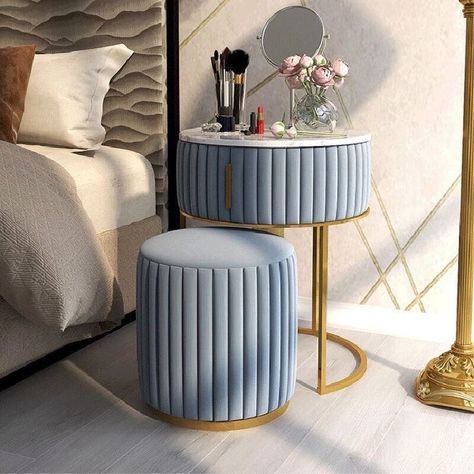 Apartment Bedroom Furniture, Marble Dressing Table, Dressing Table And Chair, Luxury Dresser, Small Apartment Bedroom, Simple Dresser, Cheap Dresser, Makeup Vanity Stools, Dressing Chair