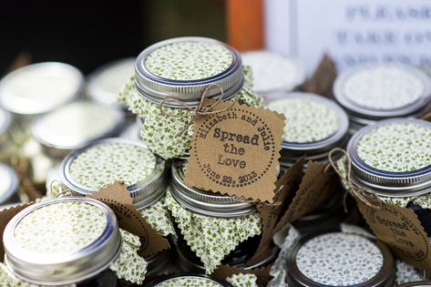 Jelly Wedding Favors, Jar Wedding Favors, Huckleberry Jam, Jam Wedding Favors, Slate Blue Wedding, Blossom Photography, Wedding Favour Jars, Colorado Weddings, Jelly Jars