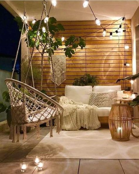 Design Per Patio, Balkon Decor, Boho Patio, Small Balcony Decor, Balcony Design, Outdoor Patio Decor, Apartment Balconies, Backyard Patio Designs, Small Balcony