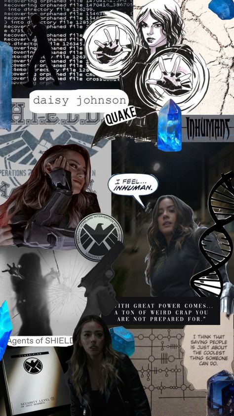 #daisyjohnson Chloe Bennet Wallpaper, Daisy Johnson Wallpaper, Aos Wallpaper, Agents Of Shield Daisy, Chloe Bennett, Gen Alpha, Daisy Johnson, Super Women, Marvel Background