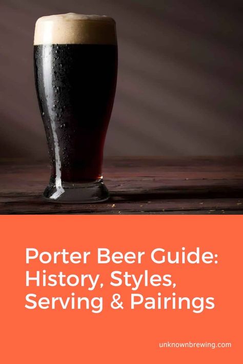 Porter beer is a staple among beer lovers, thanks to its complex flavors and rich history. Our latest blog post dives into the world of porter, exploring its different styles, serving suggestions, and food pairings. https://www.unknownbrewing.com/what-is-a-porter-beer/ Porter Beer Recipes, Porter Beer, Beer History, Beer Types, Beer Guide, Stone Brewing, Types Of Beer, Chicken Mole, Malted Barley