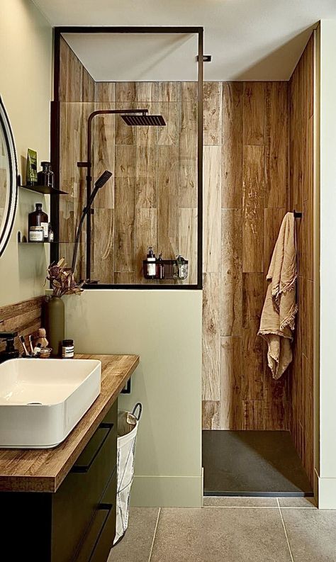 Home Decor Ideas: Inject the Open Shower Bathroom Ideas, Restroom Remodel, Adelboden, Cabin Bathrooms, Christmas Homemade, Christmas Homescreen, Convertible Furniture, Small Bathroom Ideas On A Budget, Diy Furniture Hacks