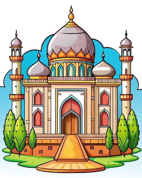 Mosque 3d cartoon buliding | Premium Vector #Freepik #vector Ramadan Kareem Vector, Logo Psd, 3d Cartoon, Technology Icon, House Vector, Card Banner, Poster Invitation, Presentation Template Free, Ramadan Kareem