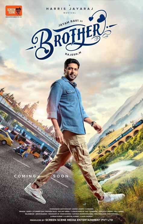 Brother Movie, Saranya Ponvannan, Dhanush Mass Images, Harris Jayaraj, Movie Poster Project, Bhumika Chawla, Jayam Ravi, Pakistani Movies, Priyanka Mohan