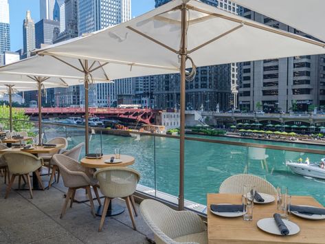 13 Chicago Restaurants With Great Views - Chicago - The Infatuation Magnificent Mile, Navy Pier, Chicago River, Bottle Service, Chicago Restaurants, Downtown Chicago, River Walk, Japanese Restaurant, Rooftop Bar