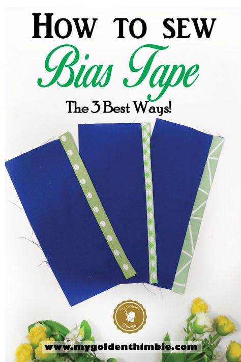 Bias Tape Diy, Bias Tape Tutorial, Sewing Bias Tape, Bias Tape Binding, Sewing Binding, Binding Tutorial, Cute Sewing Projects, Quilt Binding, Sewing Class