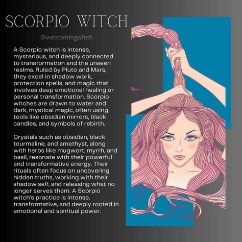 Witch Scorpio, Sagittarius Witch, Scorpio Witch, Enchanting Spells, November Magick, Astrology Basics, Astrology Scorpio, Moon Names, Magic Spell Book