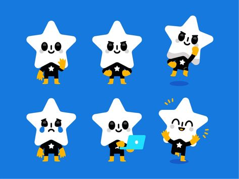 Star Character Illustration, Stars Character Design, Mascot Design Character, Star Character Design, Mascot Design Ideas, Simple Character Design, Star Mascot, Mascot Character Design, Simple Characters