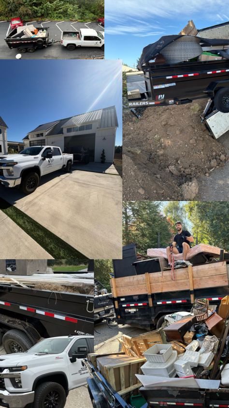 Full trailer dump loads ready for disposal Junk Removal, Portland, Oregon