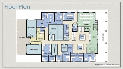 Police Station Floor Plan, 1980s Detective, Police Station Interior, Minecraft Modern City, Police Headquarters, Red Crescent, Small Restaurant Design, Government Building, Minecraft Modern