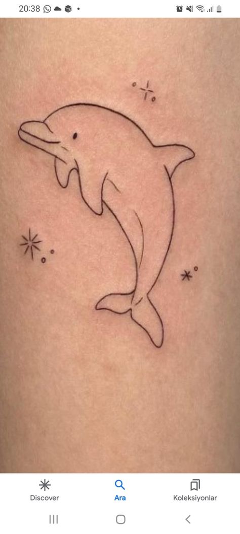 Turtle Dolphin Tattoo, Dolphin Outline Tattoo, Dolphin Tale Tattoo, Fine Line Dolphin Tattoo, Simple Dolphin Tattoo, Minimalist Dolphin Tattoo, Dolphin Tattoo For Women, Dolphin Tattoo Design, Memorial Tattoos Mom