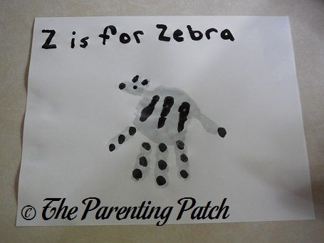 Z Is for Zebra Handprint Craft | Parenting Patch Z Handprint Craft, Letter Z Handprint, Zebra Handprint, Handprint And Footprint Crafts, Letter Z Crafts, Letter Template For Kids, Make A Letter, Prek Crafts, Abc Crafts