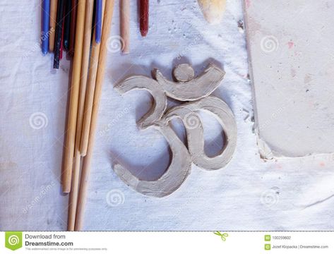 Spiritual Ceramics, Diwali Happy, Clay Christmas Decorations, Clay Christmas, Om Symbol, Clay Ornaments, The Desk, Diy Clay, Clay Art