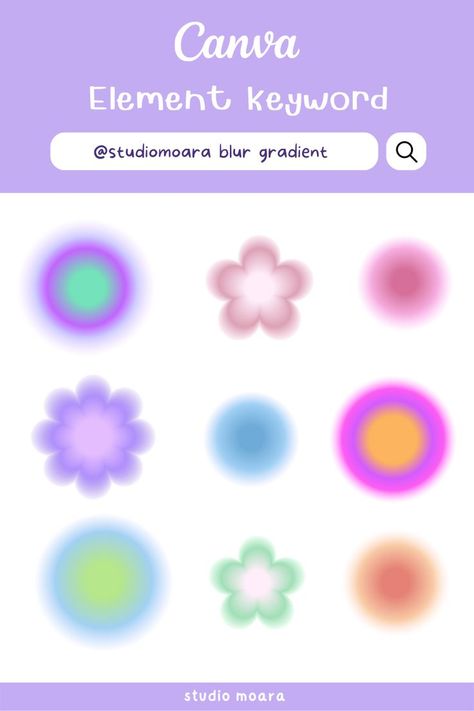 Canva Blur Element, Canva 3d Letter, How To Make Gradient In Canva, Canva Gradient Elements, Canva Search Keywords, Canva Codes Elements, Cute Canva Elements, Canva Gradient, Canva Elements Ideas