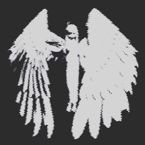 Angel Widget, Meta Angel, Black Widget, Angel Y2k, Club Tattoo, Y2k Profile Picture, Sticker Design Inspiration, Dark Landscape, Album Art Design