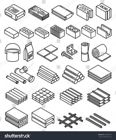 Building construction materials vector #Ad , #Sponsored, #construction#Building#vector#materials Building Construction Materials, Building Icon, Building Drawing, Wooden Buildings, Construction Logo, Building Construction, Construction Materials, Branding Design Logo, Building Materials