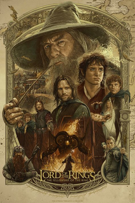 ArtStation - THE LORD OF THE RINGS: THE FELLOWSHIP OF THE RING, RUIZ BURGOS Lord Of The Rings Art Illustration, Corrine Core, Lord Of The Rings Artwork, Divine Tattoos, Lotr Sleeve, Lotr Wallpapers, Lord Of The Rings Tattoo, John Howe, The Fellowship Of The Ring