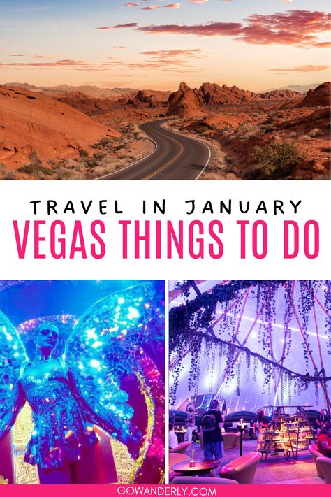 14 must-try activities in Las Vegas during January, ideal for winter visitors looking for unique experiences. Things To Do In Las Vegas 2024, Vegas Things To Do, Las Vegas Things To Do In, Las Vegas In Winter, Las Vegas Thanksgiving, Las Vegas In January, Vegas In January, Las Vegas Winter, Vdara Las Vegas