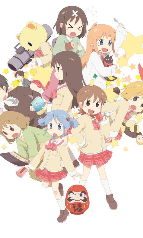 Download Nichijou wallpaper by Gozagal25 - ad - Free on ZEDGE™ now. Browse millions of popular anime Wallpapers and Ringtones on Zedge and personalize your phone to suit you. Browse our content now and free your phone Sasahara Nichijou, My Ordinary Life, Circus Characters, Female Cartoon Characters, Kyoto Animation, Ordinary Life, Whatsapp Wallpaper, Female Cartoon, Graphic Wallpaper