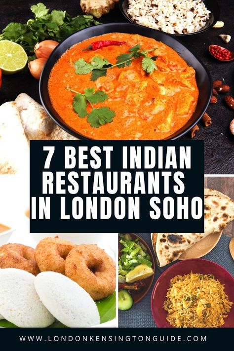 Guide to the best Indian restaurant in Soho. Whether you're in the mood for classic Indian dishes or modern fusion cuisine, there's something for everyone in Soho Soho London Restaurant, Indian Cafe, London Soho, London Kensington, Soho London, Kensington London, Indian Restaurant, Cool Cafe, Indian Dishes