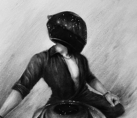 @blitz.sr 🫶🎀 .. .. #biker #fanart #charcaoaldrawing Drawing Ideas Street Art, Biker Boy Drawing, Biker Drawing Reference, Biker Fanart, Biker Art Drawing, Biker Sketch, Drawings Of Boys, Drawing Ideas Winter, Easy Drawing Ideas Aesthetic