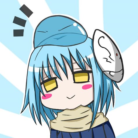 Anime Blue Hair, Slime Wallpaper, Anime Hug, Reincarnated As A Slime, Rimuru Tempest, Creative Drawing Prompts, Blue Anime, Creative Drawing, Cute Anime Pics